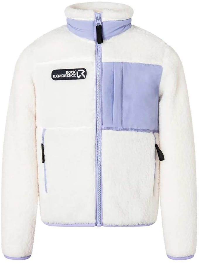 Rock Experience Beaver Mock Fleece Met Volledige Rits Wit 12 Years Meisje