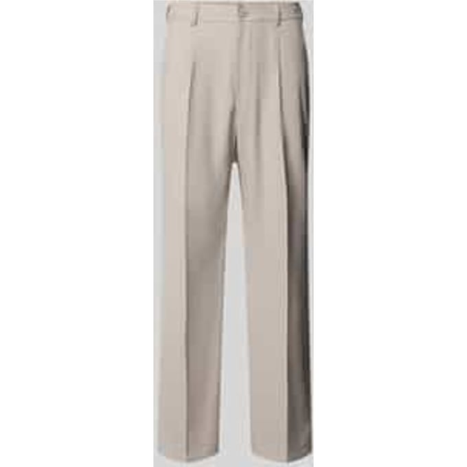straight fit broek met viscose