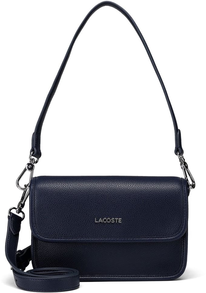 LACOSTE schoudertas Flap Crossover Bag Marine 166 donkerblauw