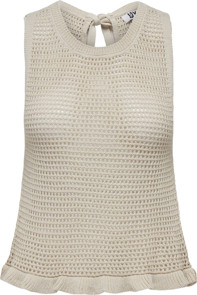 JDY - JDYTIKKA S/L STRUCTURE FRILL TOP KNT - Dames - Gebreide truien