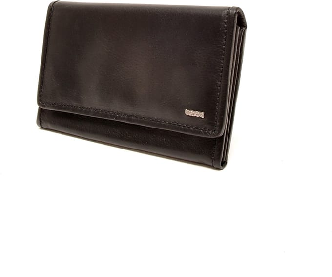 Berba | Soft | Damesportemonnee | 6 pasjes | Zwart | Leer