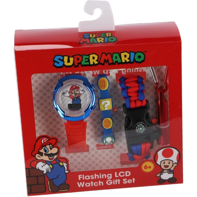 Super Mario Bros Horloge cadeauset Mario Horloges en klokken