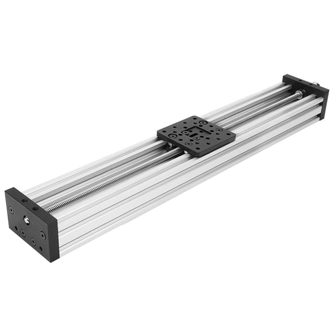 Schroefglijder Lineaire Tafel Aluminiumlegering 3D Printer Graveer Machine 2mm ZwartZilverZilver 500mm