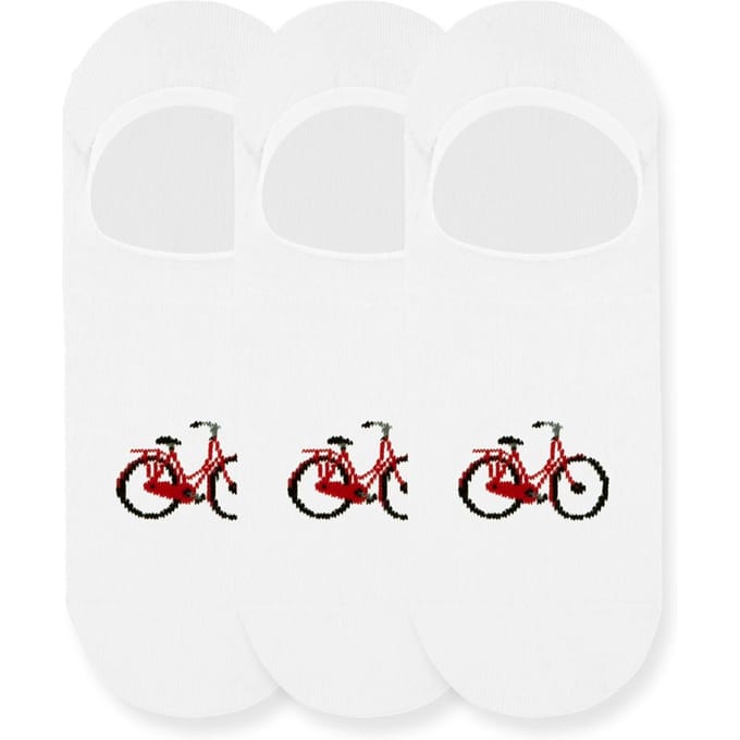 A-DAM  3-pack Casual Socks White Bike Optic White Größe: 35-38 | Unterhosen Outlet | Unisex | Weiß