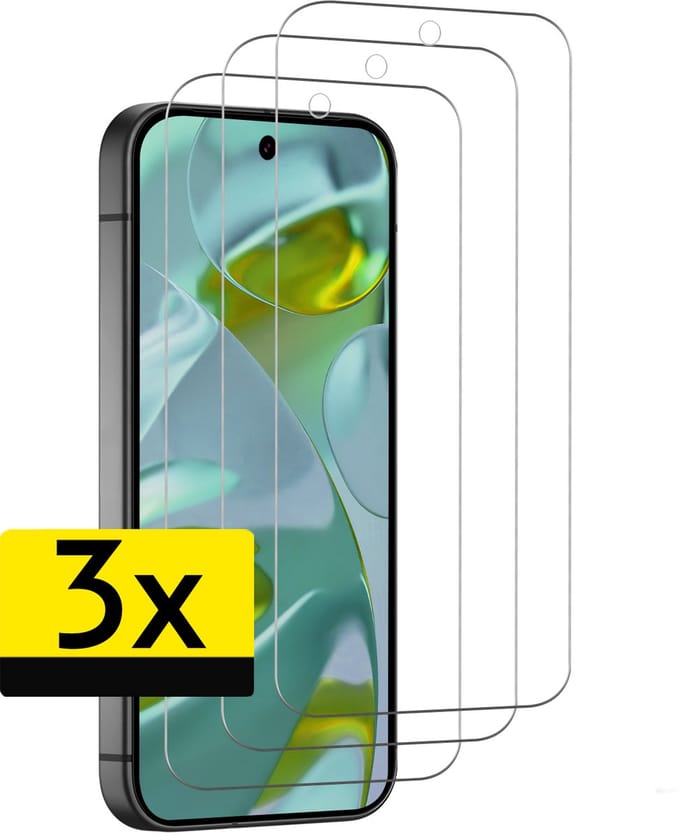 Screenprotector - Geschikt voor Google Pixel 10 - 3 Stuks - Extra Sterk - Beschermglas - Gehard Glas - Tempered Glass - Screen Protector
