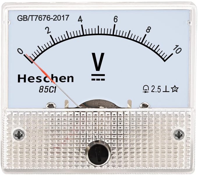 Rechthoekige Paneel gemonteerde Voltage Meter Voltmeter Tester DC 0-10V