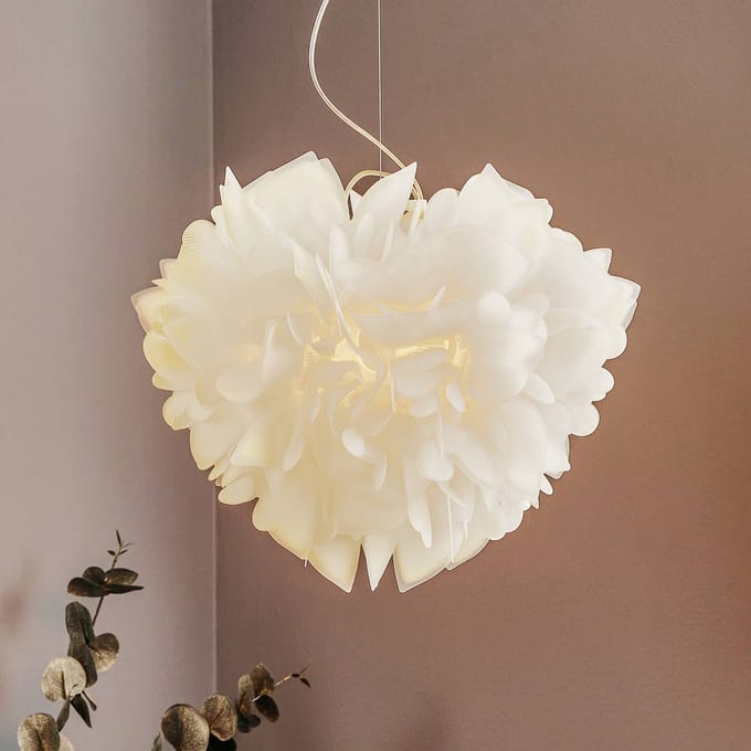 Slamp Veli Foliage hanglamp wit Ø 45 cm