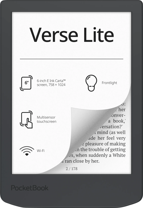PocketBook Verse Lite - eBook reader - Linux 3.10.65 - 8 GB - 6"