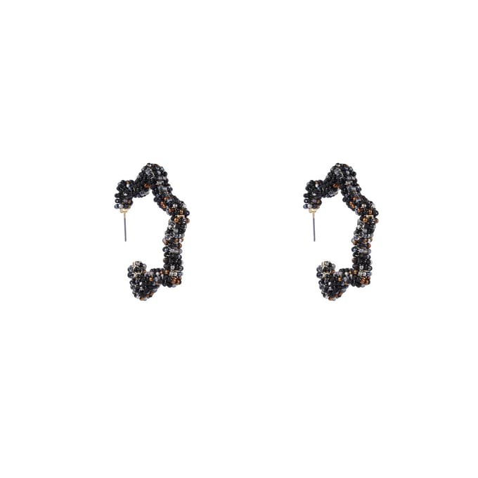 Day&Eve by Go Dutch Label Oorknoppen Ster Kralen Champagne