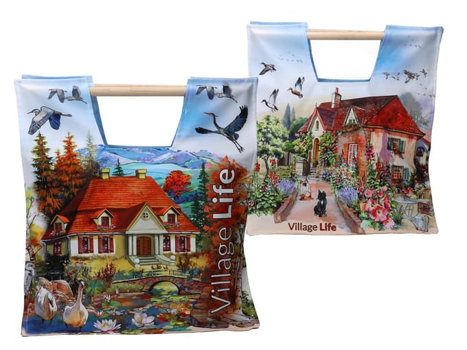 Stijlvolle modellen met houten handvat - Village Life