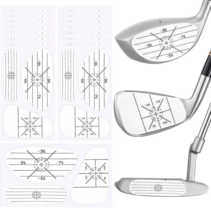 Golf Impact Tape Set voor Analyse van Sweet Spot en Balvluchtconsistentie