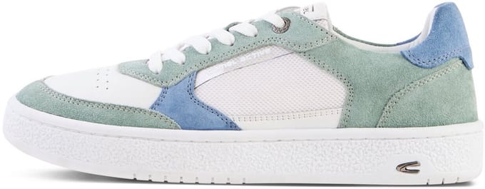 camel active Low sneaker met leermix - Maat womenswear-39 - Wit
