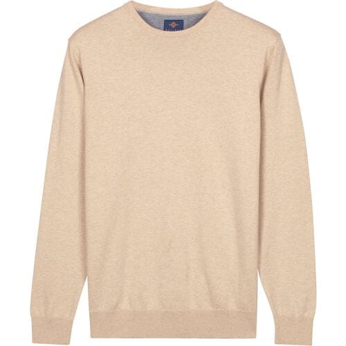 Baileys Trui Uni Color Crew Neck Pima Cotton Shell / male