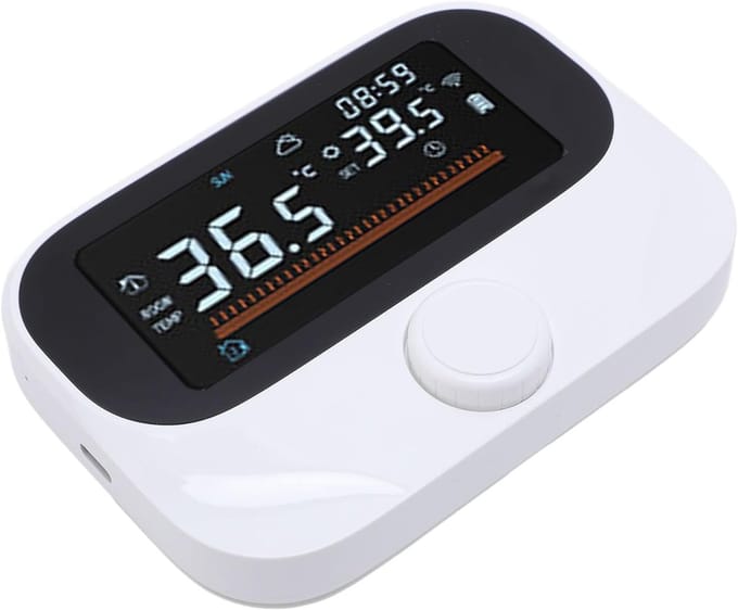 Slimme Ketelthermostaat - Draadloze Controller - Energie Besparen - App Bediening - 32-100°F - Wit