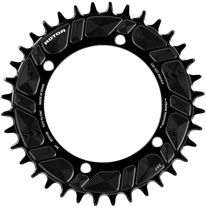 Rotor 4b 100 Bcd Ut 11-12s T-type Kettingblad Zilver 36t