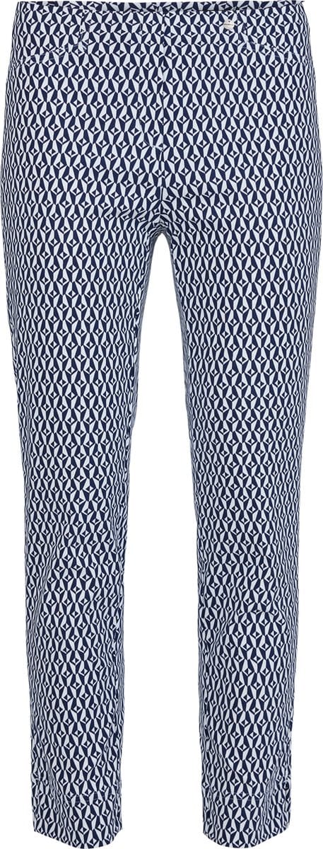 Robell Rose09 Grafische Printbroek Zwart Maat 38