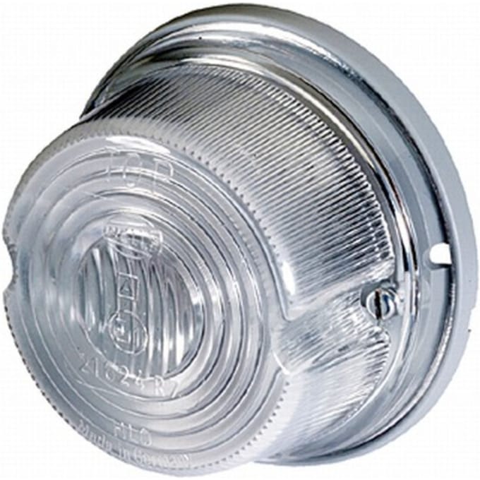 Hella Breedtelicht Rond Opbouw Wit Onderplaat Zilver