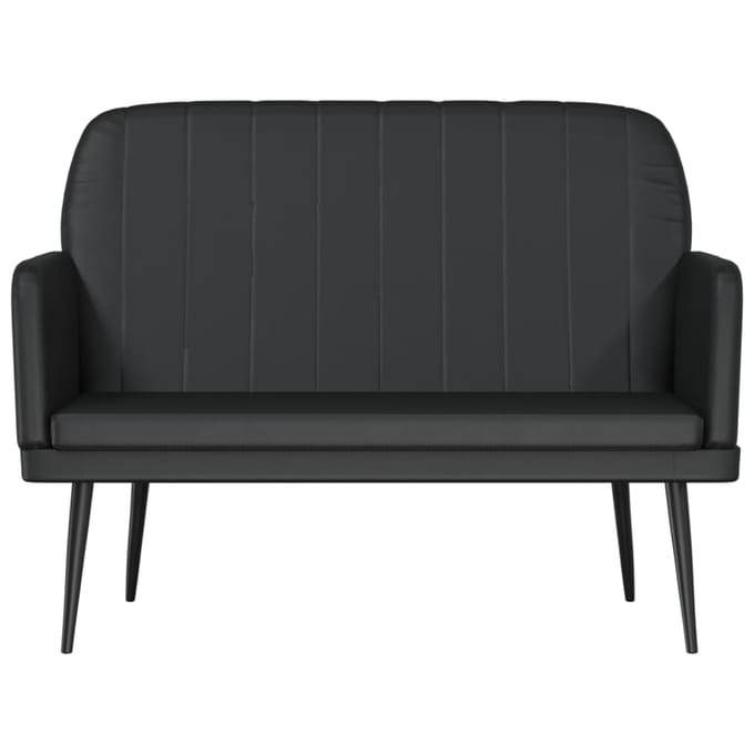 vidaXL - Bankje - 107x80x81 - cm - kunstleer - zwart