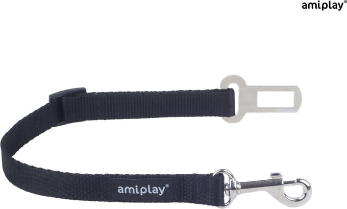 Amiplay VeiligheidsLeiband Basic zwart maat-XL / 45-65x2,5cm