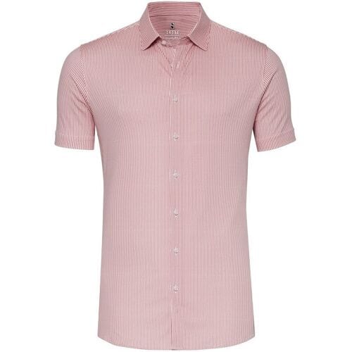 Desoto Overhemd Essential Stripe Kent Collar Rood / male