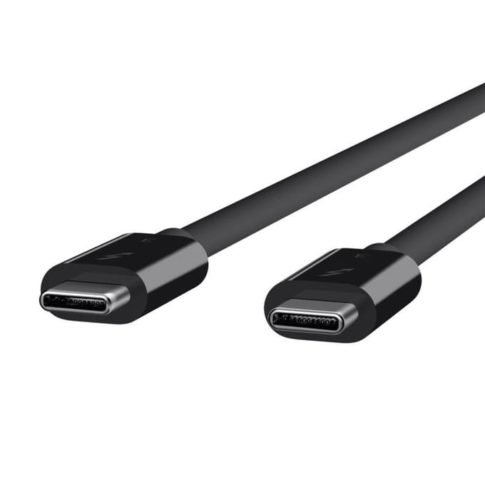 Thunderbolt 3-kabel Belkin F2CD084BT0.8MBK 80 cm