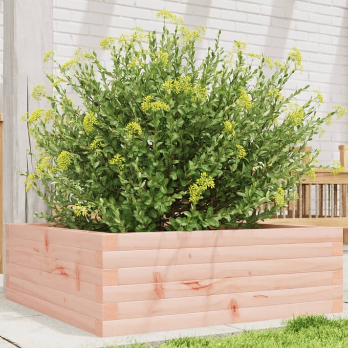 vidaXL - Plantenbak - 70x70x23 - cm - massief - douglashout