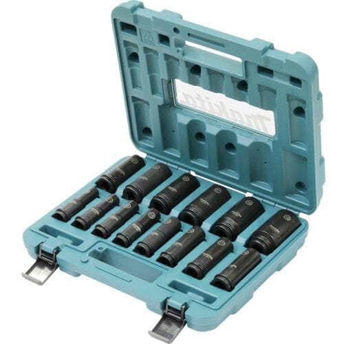 Makita E-16586 Impact Black impact Socket Set - 14 Pieces