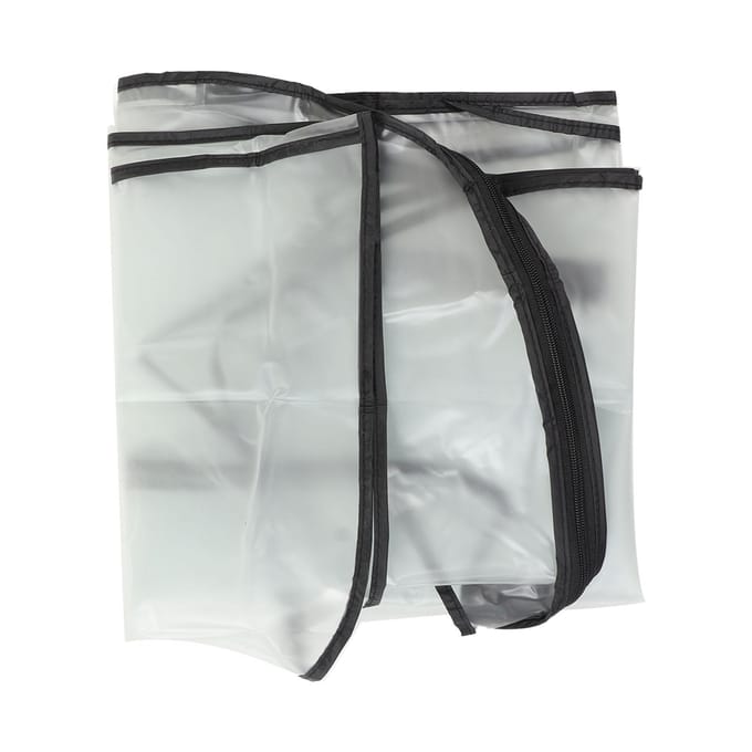 PVC Tas Kap Regenhoes Transparant Waterdicht Opvouwbaar Praktische Kap Beschermhoes gray