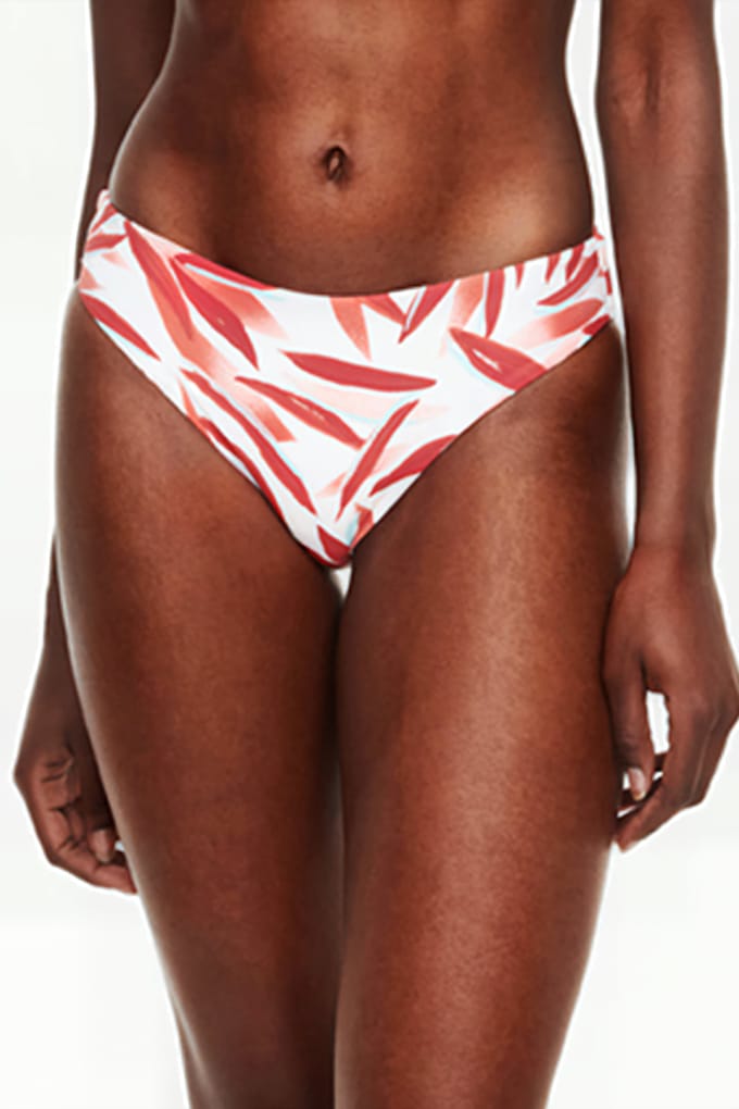 Femilet Sw Bo. Brief Red Leaves Maat: 38 | Bikini's Outlet | Dames | Wit
