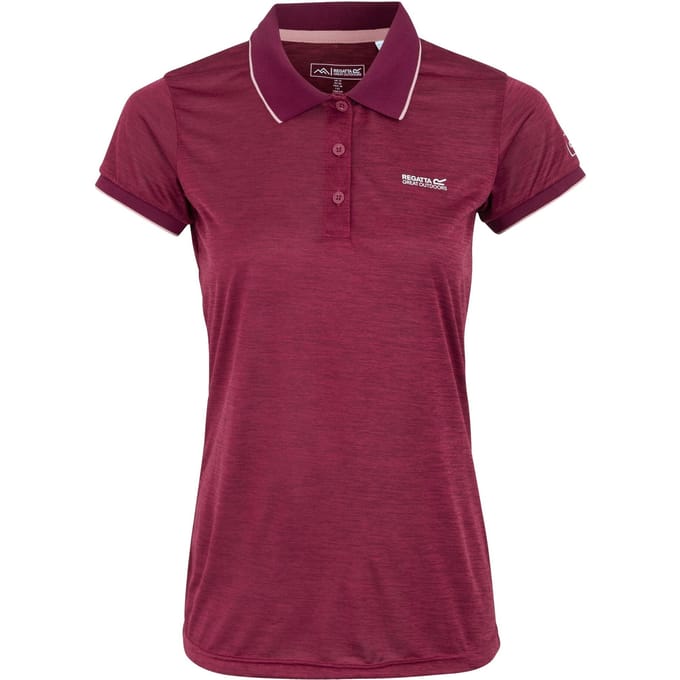 Regatta Dames/dames Remex II Polo Hals T-Shirt (Beaujolais)