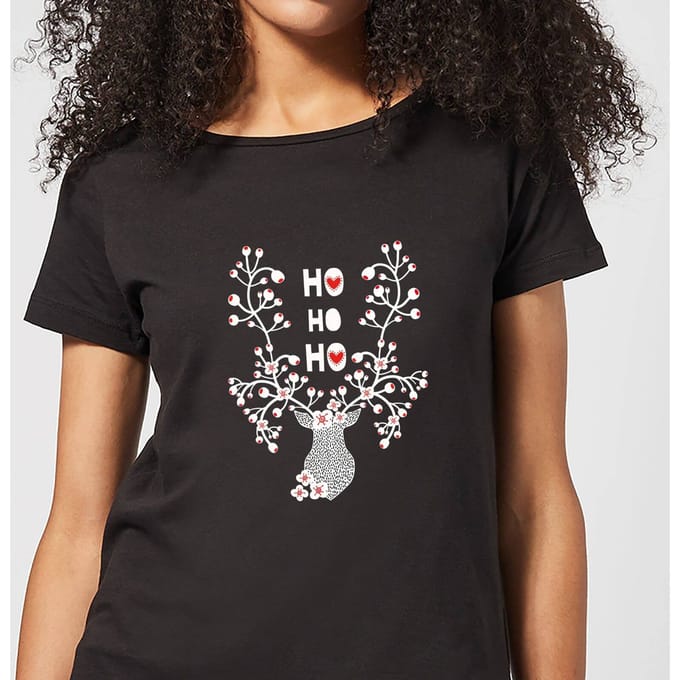 Ho Ho Ho Women's T-Shirt - Black - 3XL