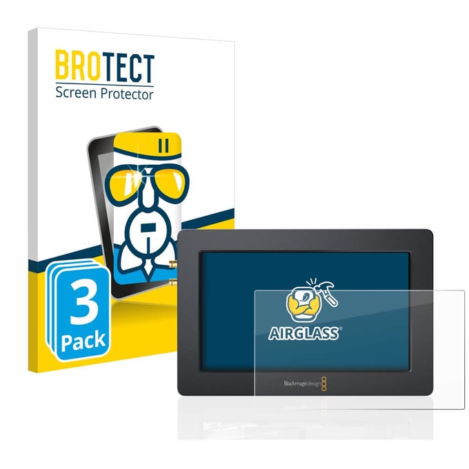 Screenprotector 3 Stuks voor Blackmagic Design Video Assist (5.0) Beschermglas transparant