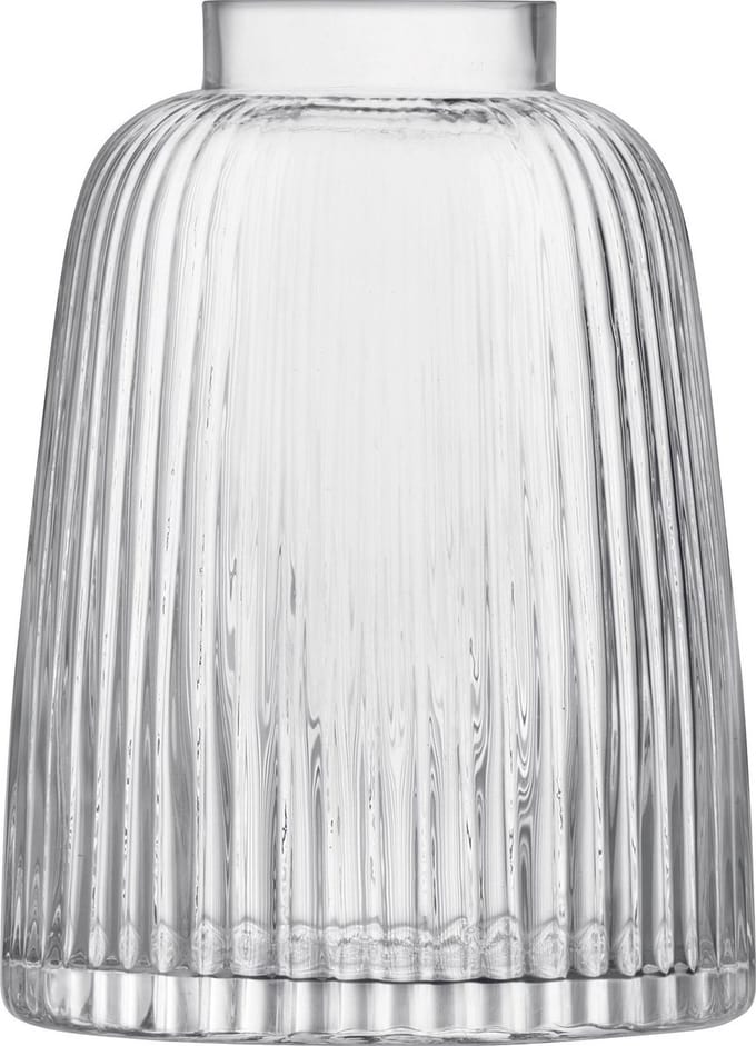 L.S.A. Pleat Vaas - Glas - 26 cm - Transparant
