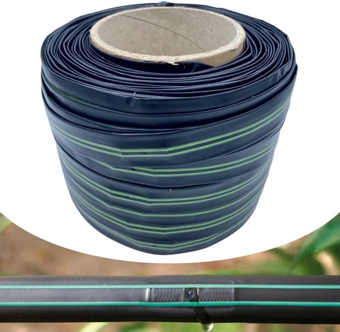 Druppelslang 16mm met Druppelaars - 30cm Interval - 100 Meter Rol voor Tuin en Moestuin