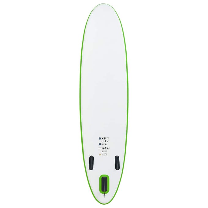 vidaXL Stand Up Paddleboardset opblaasbaar groen en wit