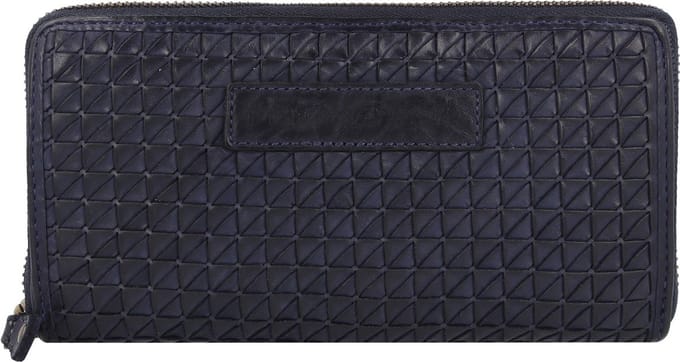 Greenland Nature Femi & Nine Portemonnee Leder 20 cm - Dames - Horizontaal - blue