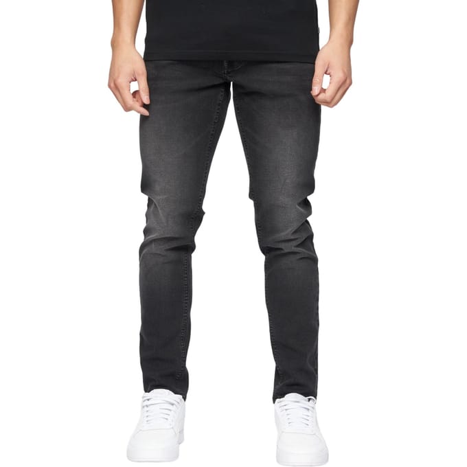 Crosshatch Heren Buraca Slim Jeans (Zwart wassen)