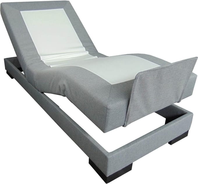 Slaaploods.nl Single - Elektrisch Boxspring Onderstel - 80x200x40 cm - Grijs
