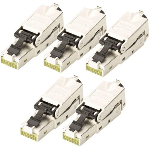Digitus DN-93631-5 RJ45-inbouwmodule Keystone CAT 6A 5 stuk(s)