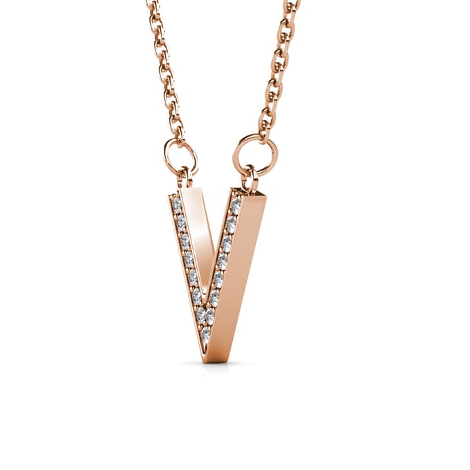 Victory hangers - Roségoud en kristal