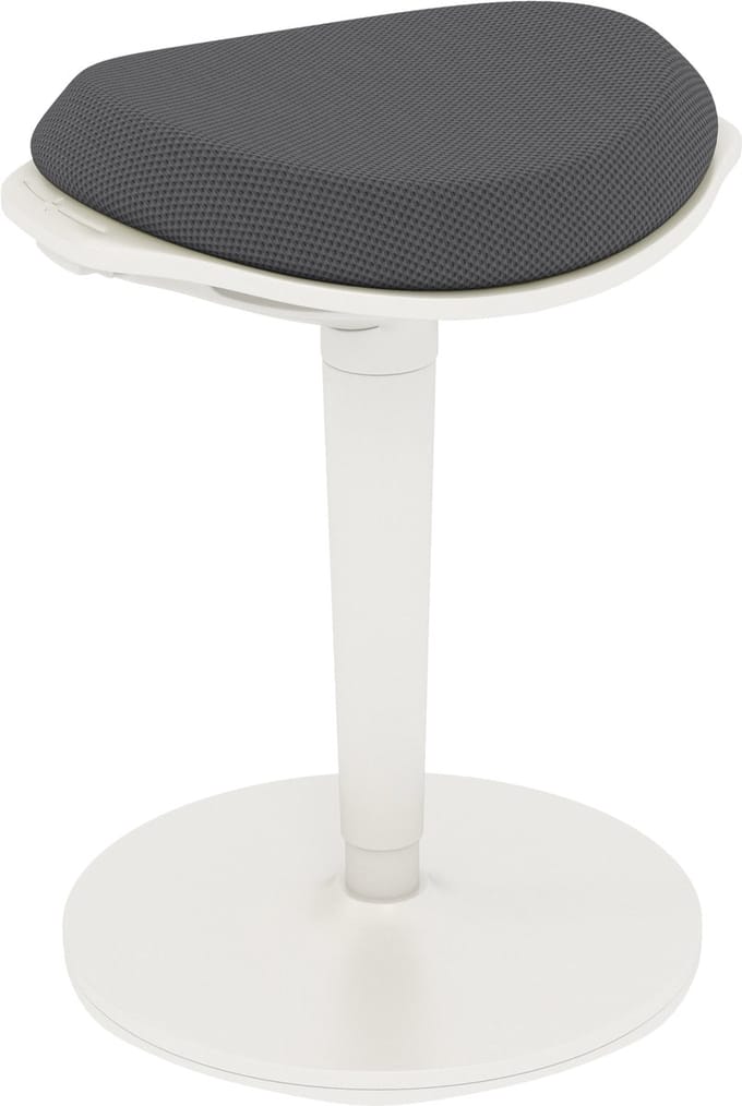 HOMCOM schommelhocker - ergonomisch - in hoogte verstelbaar - grijs