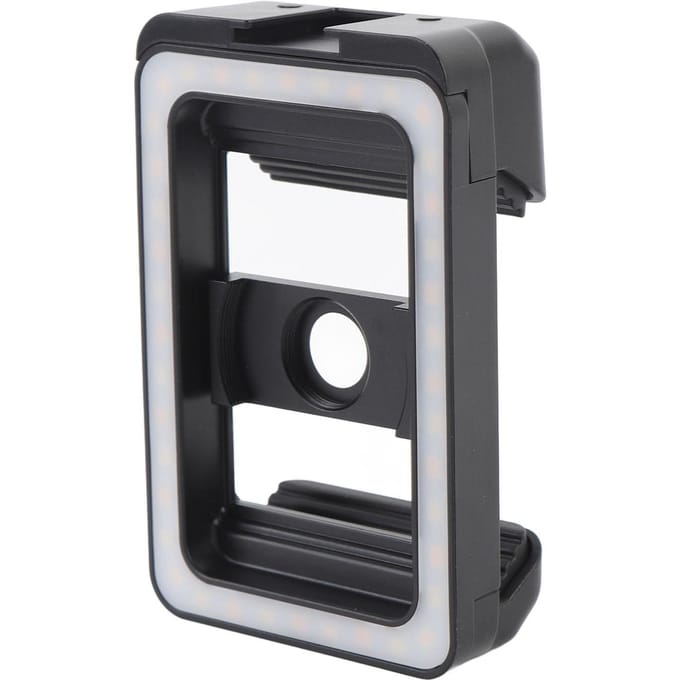 Telefoonlens Vullicht 7mm en 37mm Schroefdraad Lensadapter met LED Vullicht voor Android gray