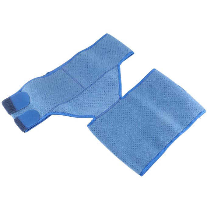 Bande Élastique Améliorée Double Pression Caoutchouc Antidérapant Respirant Protecteur Taille Jambe blue