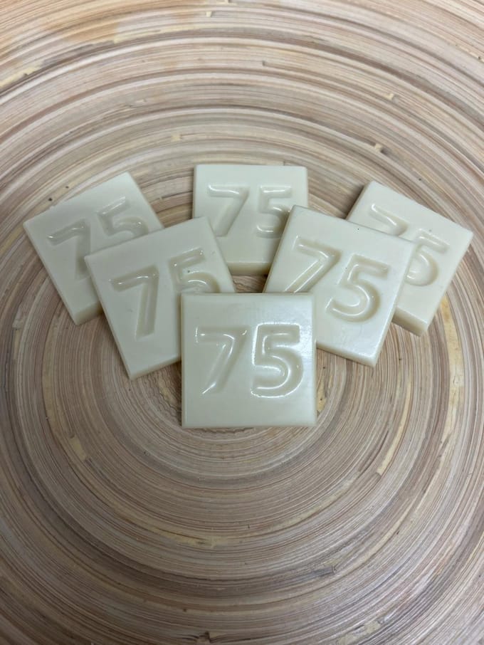 Callebaut - Chocolade cijfer 75 - Cadeau verjaardag - Smaak wit