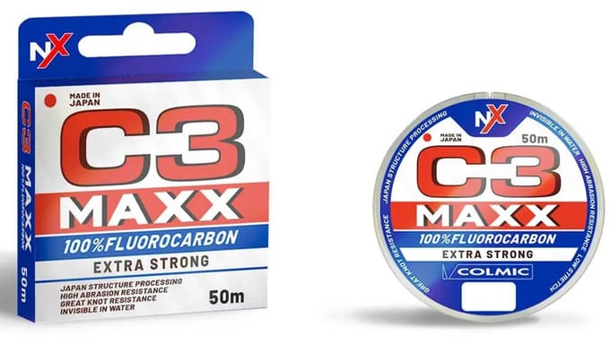 Colmic C3 Maxx Flurocarbon 50 M Transparant 0.280 mm
