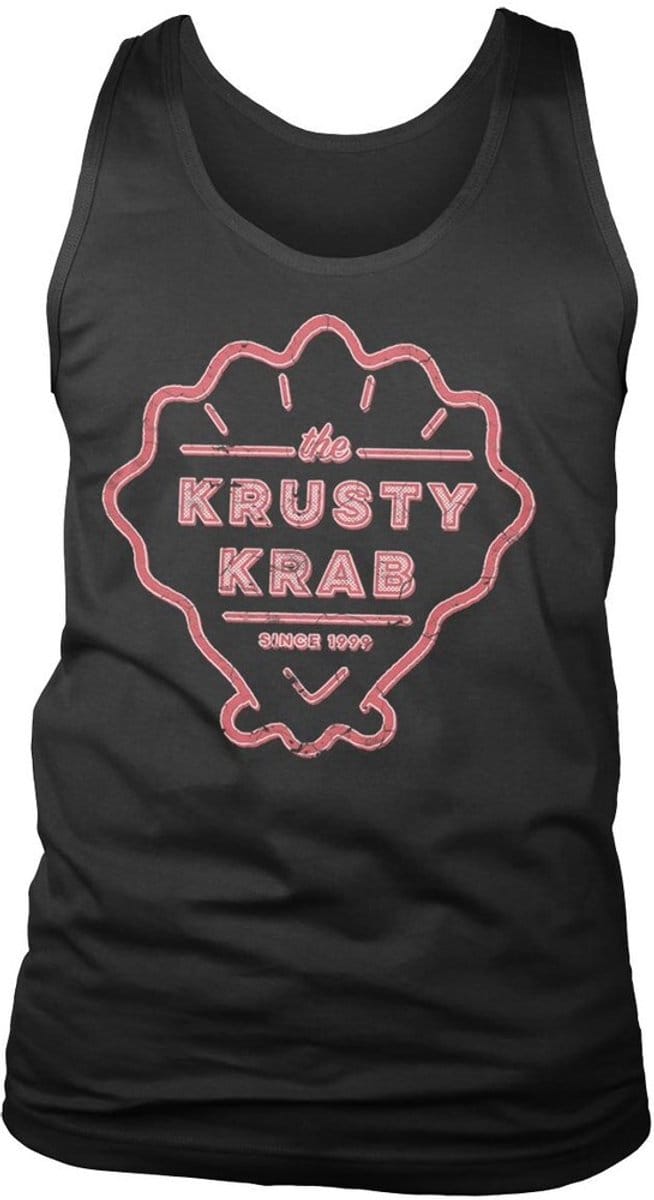 Spongebob The Krusty K-rab, sinds 1999. Tanktop, T-shirt, zwart