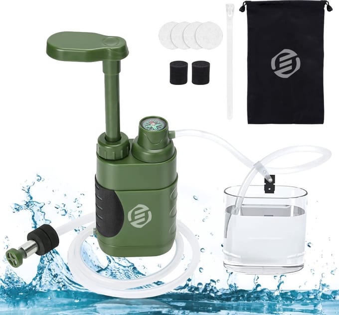 Equivera Waterfilter - Waterfilter Survival - Waterfilter Outdoor - Water Filter - Draagbare Walterfilter - Survival Waterfilter