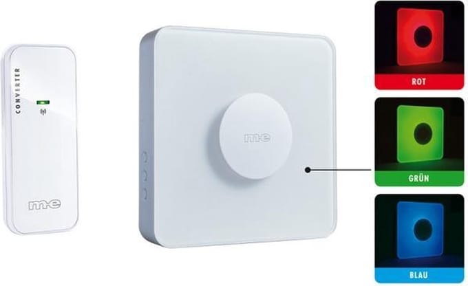 Draadloze deurbelset voor koppeling aan bestaande deurbelinstallatie - M-E Bell-340 41162
