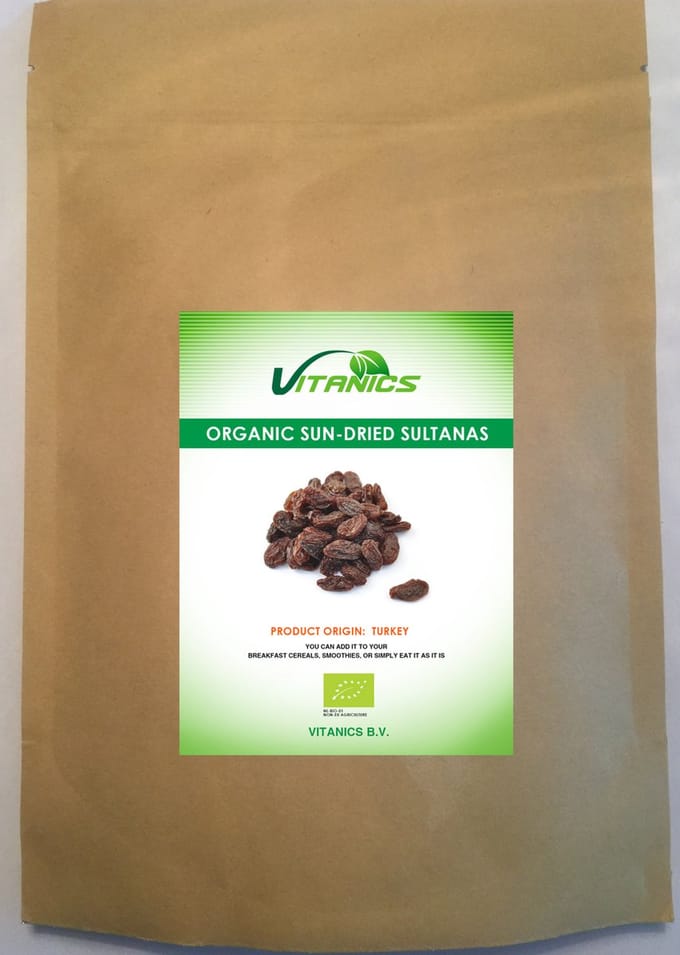 Biologische Sultana Rozijnen 1kg