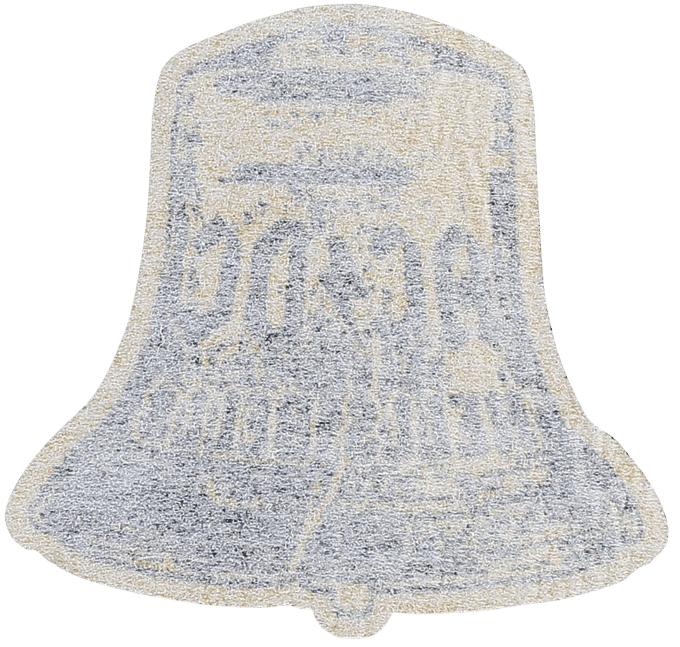 AC/DC Patch - Hells Bells Cut-Out - voor Geen - geel-zwart
